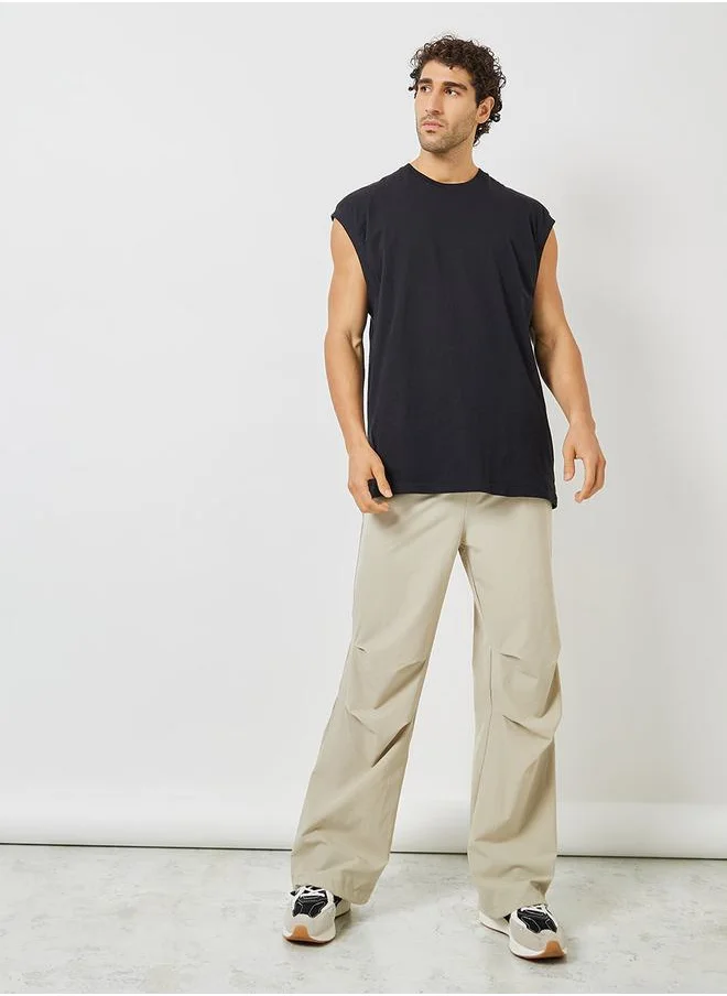 ستايلي Relaxed Fit Parachute Jogger with Cord Adjuster