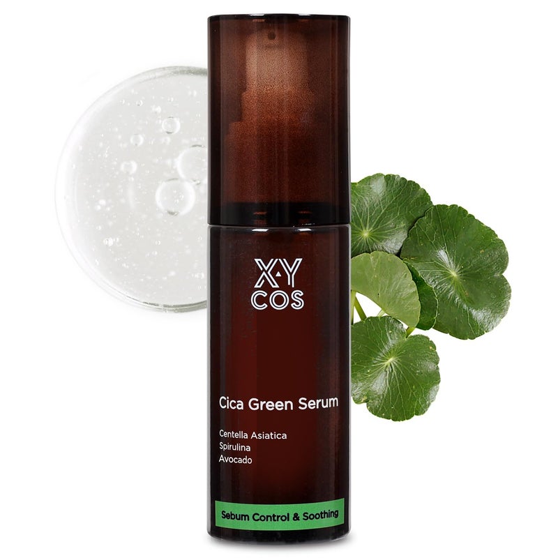 Cica Green Serum 17oz l Vegan Cruelty Free l Facial Serum Balanced Skin Soothing Oil Control l Korean Skin Care 50ml