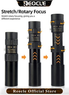 REOCLE Monocular Telescope High Definition Ultra Light Pocket Telescope High Powered Handheld Telescope Ideal Handheld Telescope for Adults and Kids  - Image 2