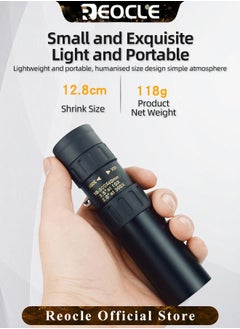REOCLE Monocular Telescope High Definition Ultra Light Pocket Telescope High Powered Handheld Telescope Ideal Handheld Telescope for Adults and Kids  - Image 4