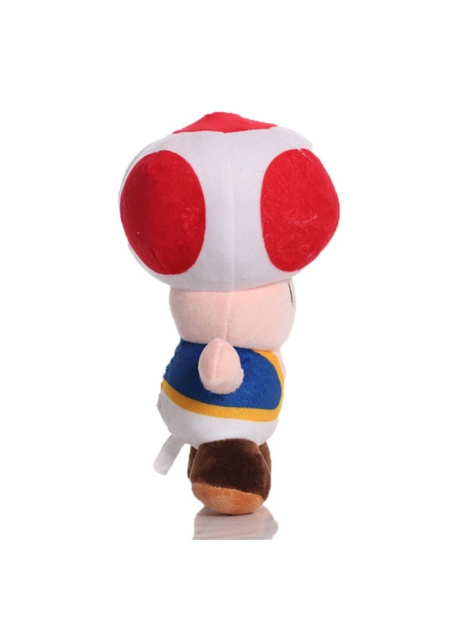 هالامودو لعبة رأس الفطر الأحمر الفاخرة -22 سم، مثالية لغرفة النوم وديكور غرفة المعيشة، هدية مثالية للأطفال - Image 3