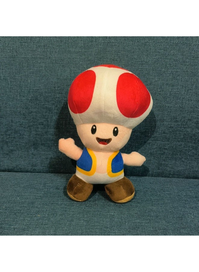 هالامودو لعبة رأس الفطر الأحمر الفاخرة -22 سم، مثالية لغرفة النوم وديكور غرفة المعيشة، هدية مثالية للأطفال - Image 4