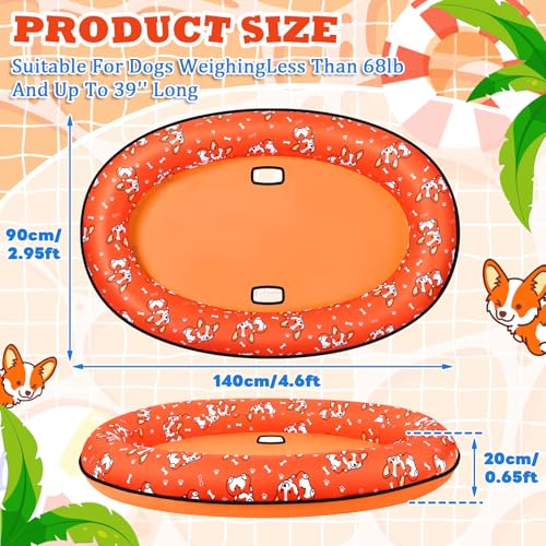 UJG 55 x 35 Dog Pool Float Dog Floats for Pool Inflatable Pool Floats for Dogs for Small Medium and Large Dogs for Lake River Pool Scratch Resistant - Image 3