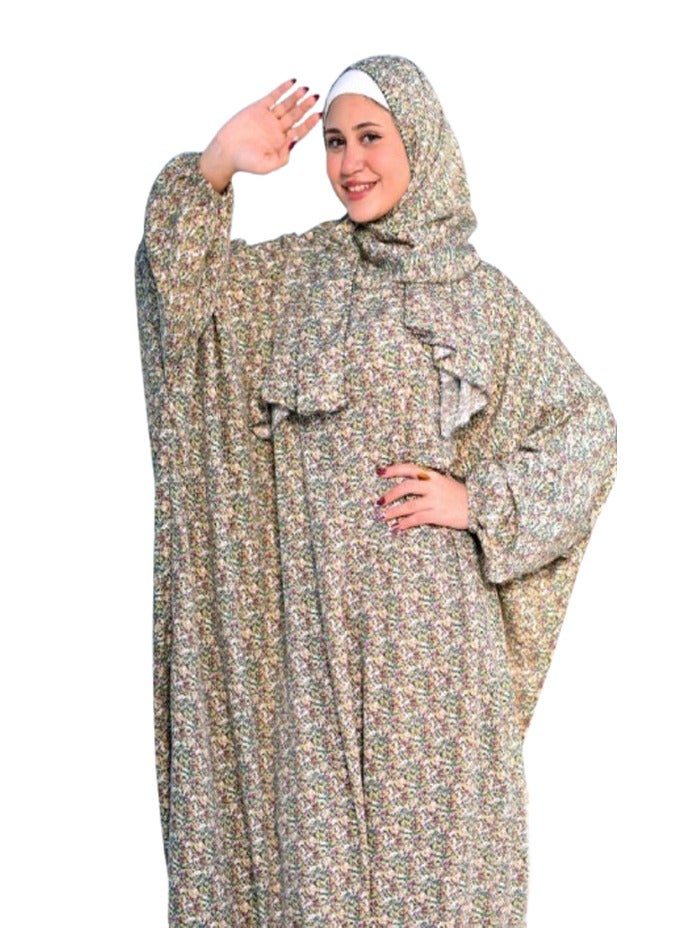اسدال صلاة فسكوز مطبوع ورد - متعدد الالوان  - Image 3