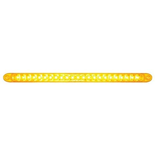 United Pacific 37089B 23 SMD LED 17 1/4" Stop/Turn/Tail & Park/Turn/Clearance Light Bar W/Reflector - Amber LED/Amber Lens - Image 1