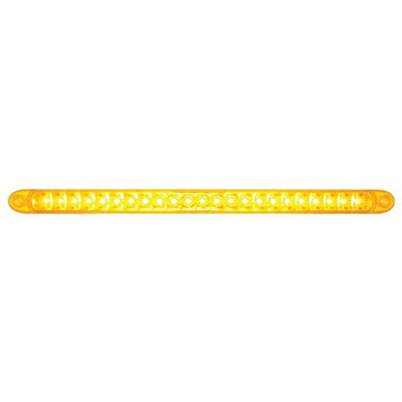 United Pacific 37089B 23 SMD LED 17 1/4" Stop/Turn/Tail & Park/Turn/Clearance Light Bar W/Reflector - Amber LED/Amber Lens - Image 5