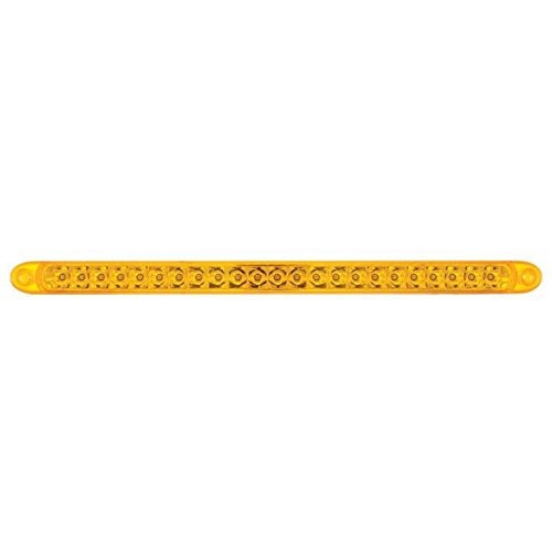 United Pacific 37089B 23 SMD LED 17 1/4" Stop/Turn/Tail & Park/Turn/Clearance Light Bar W/Reflector - Amber LED/Amber Lens - Image 2