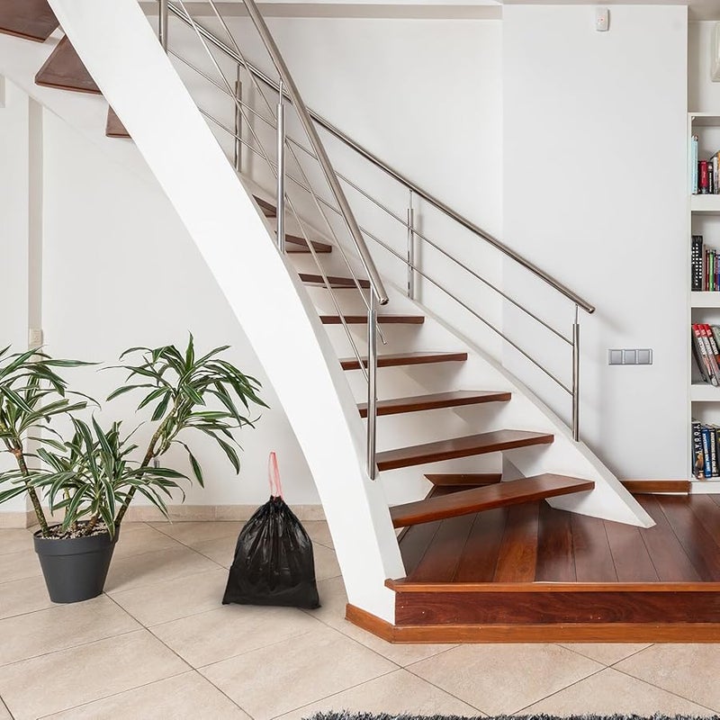 Heavy Duty Drawstring Trash Bags 45x50 Inches 5pcs Black White Multipurpose - Image 4