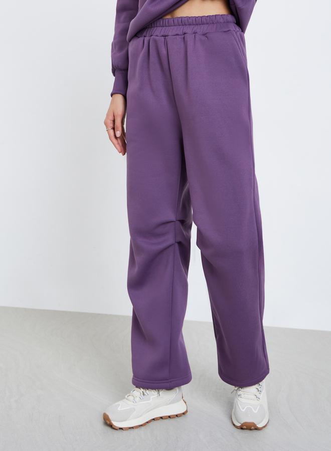 Styli Purple Regular Fit Sweatshirt and Joggers Co-ords - Image 5