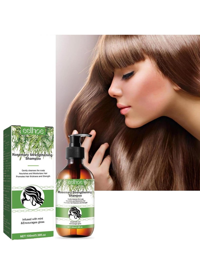 EELHOE - Rosemary shampoo fluffy refreshing soft smoothing dry frizz anti-fall growth hair oil control, help hair growth, suitable for all hair types-1pcs - Image 1