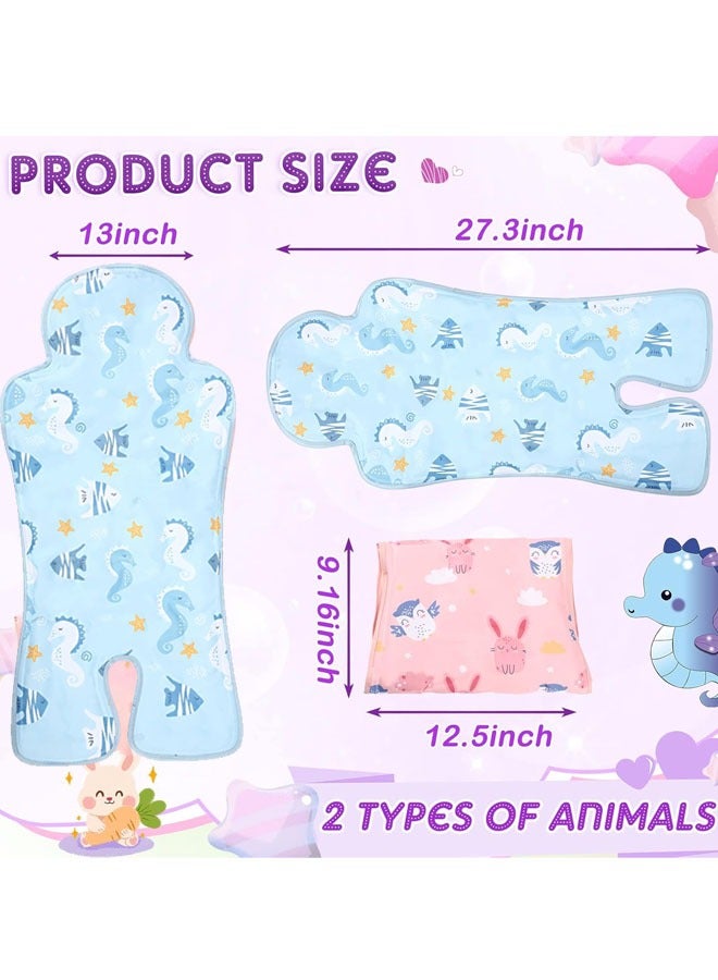 Aissiora Baby Gel Car Seat Cooler Pad Breathable Ice Seat Cooler Mat Universal Car Seat Cooler Pad for Babies Multifunctional Baby Stroller Seat Liners Baby Cushion Chair Child Safety Seat Cooler Pad  - Image 2