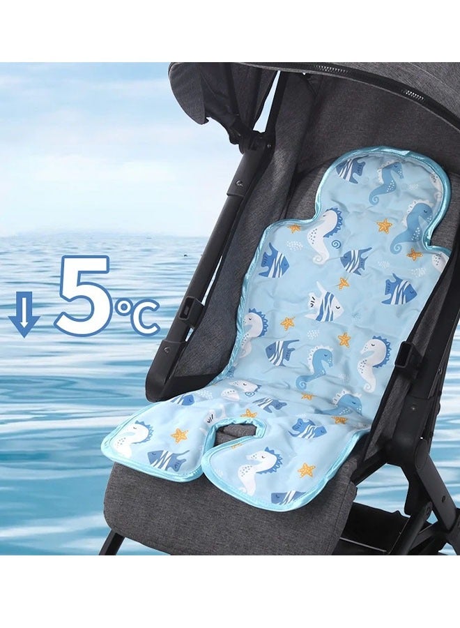 Aissiora Baby Gel Car Seat Cooler Pad Breathable Ice Seat Cooler Mat Universal Car Seat Cooler Pad for Babies Multifunctional Baby Stroller Seat Liners Baby Cushion Chair Child Safety Seat Cooler Pad  - Image 1