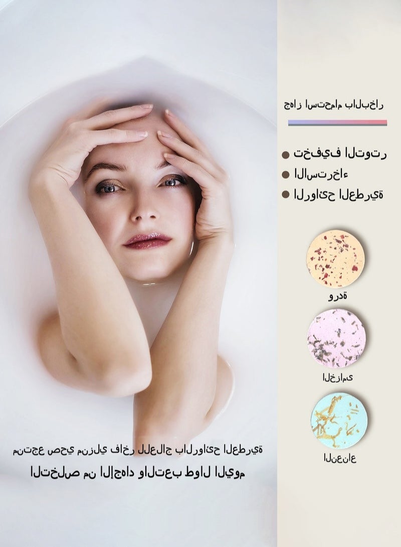 بوليفياز سلة هدايا نسائية فاخرة للعناية بالبشرة - مجموعة سبا استثنائية مع أدوات استحمام عطرية وشموع علاجية لتجربة عيد ميلاد لا تُنسى - Image 4