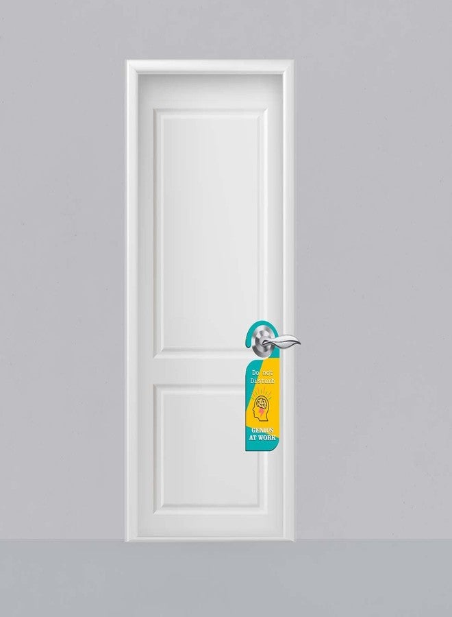 ASHVAH Genius at Work Door Hanger/DND Sign, Do not Disturb Door Knob Hanger/Door Tag for Bedroom, Couple, Studyroom, Home, Office, Meeting, Sleeping D-005 - Image 2