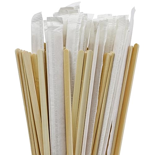 Boesma 100Pcs Bamboo Coffee Stirrers Individually Wrapped – Coffee Stir Sticks 5.5 Inch, Stir Sticks For Coffee Bar, Disposable Stir Sticks for Coffee and Cocktail - Image 1