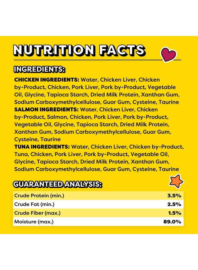 Temptations Creamy Puree With Chicken, Salmon, And Tuna Variety Pack Of Lickable, Squeezable Cat Treats, 0.425 Oz Pouches, 24 Count - Image 5