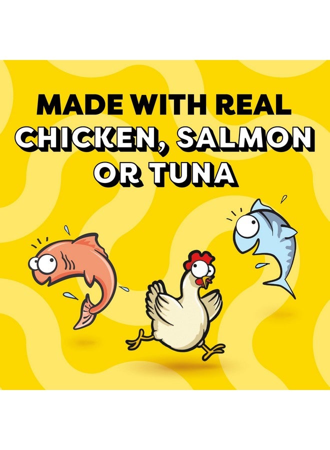 Temptations Creamy Puree With Chicken, Salmon, And Tuna Variety Pack Of Lickable, Squeezable Cat Treats, 0.425 Oz Pouches, 24 Count - Image 4