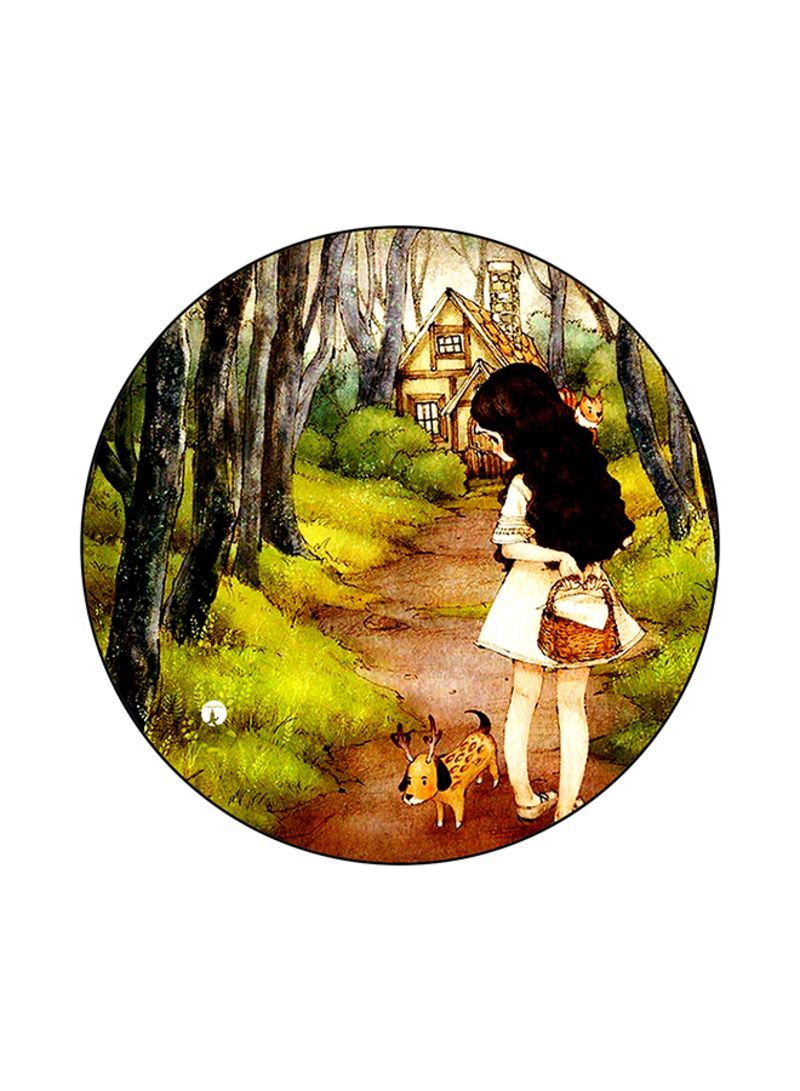 RKN A Girl Printed Mouse Pad Multicolour