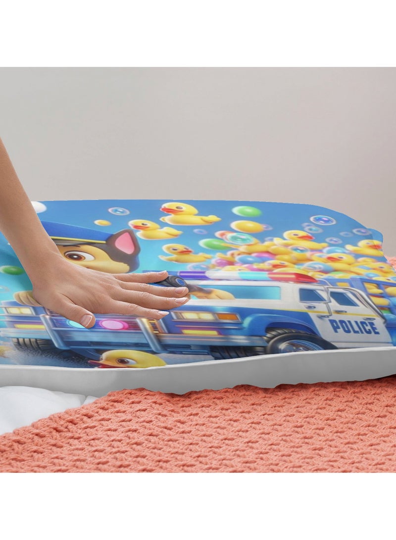 PAW PATROL Bedding Soft Microfiber Polyester Bed Sheet 3 Piece Set Includes duvet cover and two pillowcases (duvet cover size 150cmX200cm) - Image 3