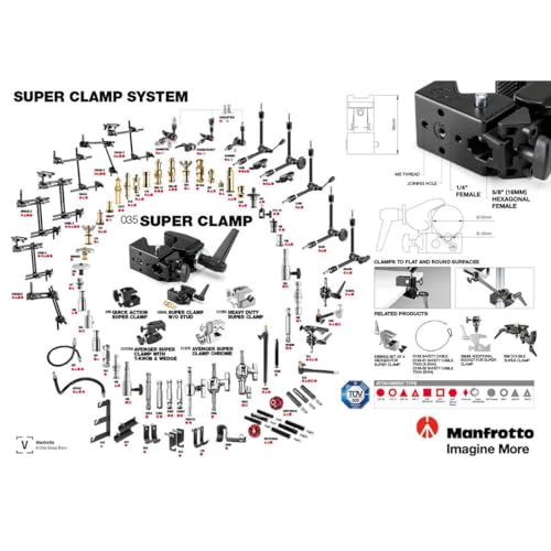 Manfrotto 035RL Super Clamp with Standard Stud - Image 2