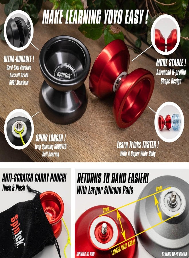 SPINTEK R1 PRO - Ultimate Beginner Metal Responsive & Unresponsive Yoyo (Gray) - Image 5