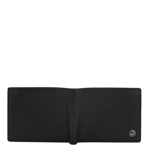 Da Milano RFID Protected Leather Wallet for Men with Card Slot - Black - Image 4
