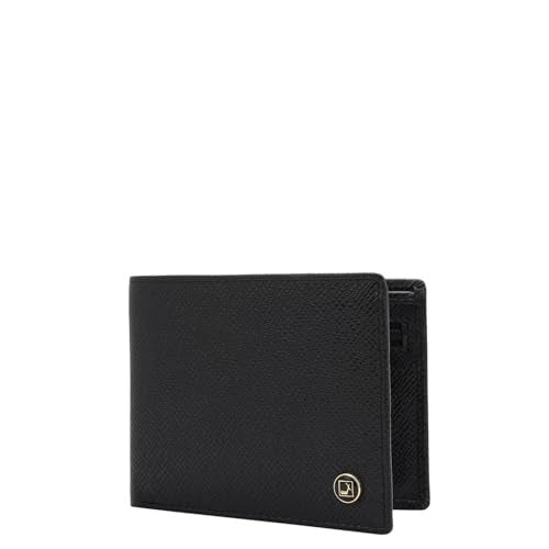 Da Milano RFID Protected Leather Wallet for Men with Card Slot - Black - Image 2