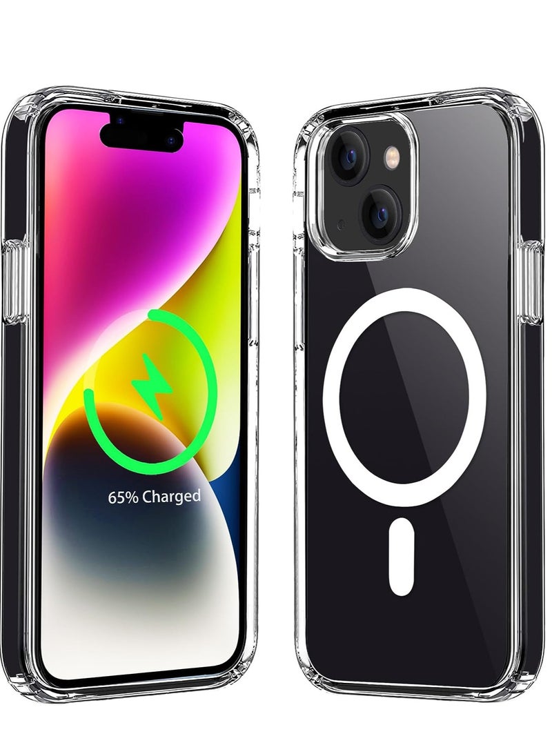ten.tech - Ten tech Magnetic Clear Case Designed for iPhone 14– Compatible with MagSafe Charger, Support Magnetic Car Mount Wireless Charging, Soft Press Buttons Scratch Resistant – ten tech - Image 1