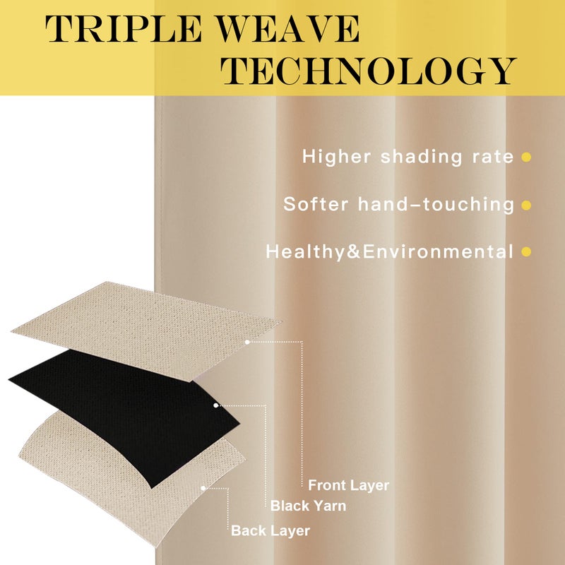 NICETOWN Room Darkening Curtain Blind - Modern Design Light Reducing & Privacy Protection Short Window Drape/Drapery for Kid's Room, 52x95 inches, 1 Piece - Image 5