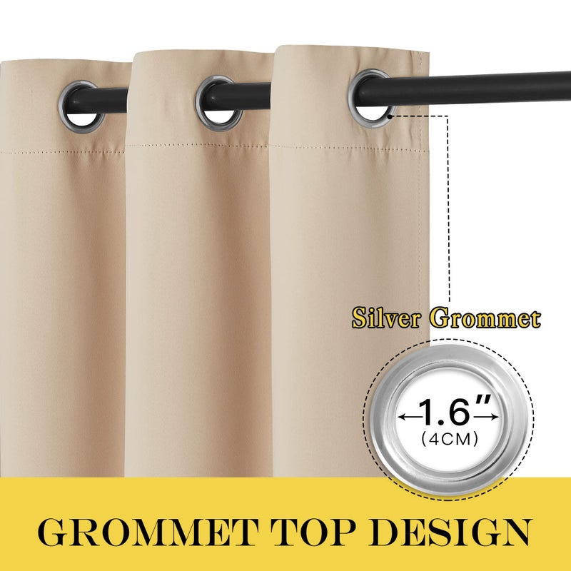 NICETOWN Room Darkening Curtain Blind - Modern Design Light Reducing & Privacy Protection Short Window Drape/Drapery for Kid's Room, 52x95 inches, 1 Piece - Image 3