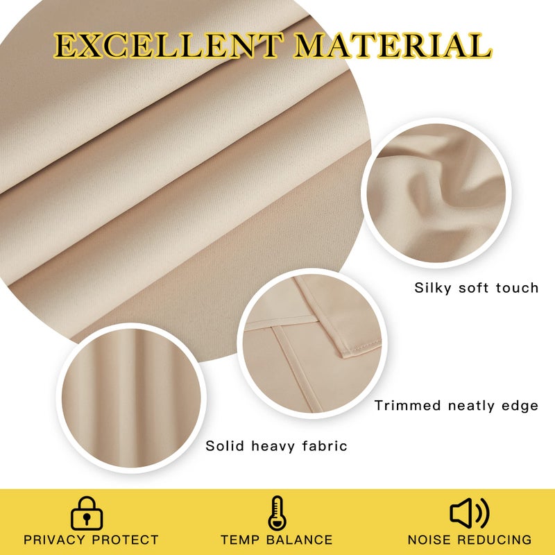 NICETOWN Room Darkening Curtain Blind - Modern Design Light Reducing & Privacy Protection Short Window Drape/Drapery for Kid's Room, 52x95 inches, 1 Piece - Image 4