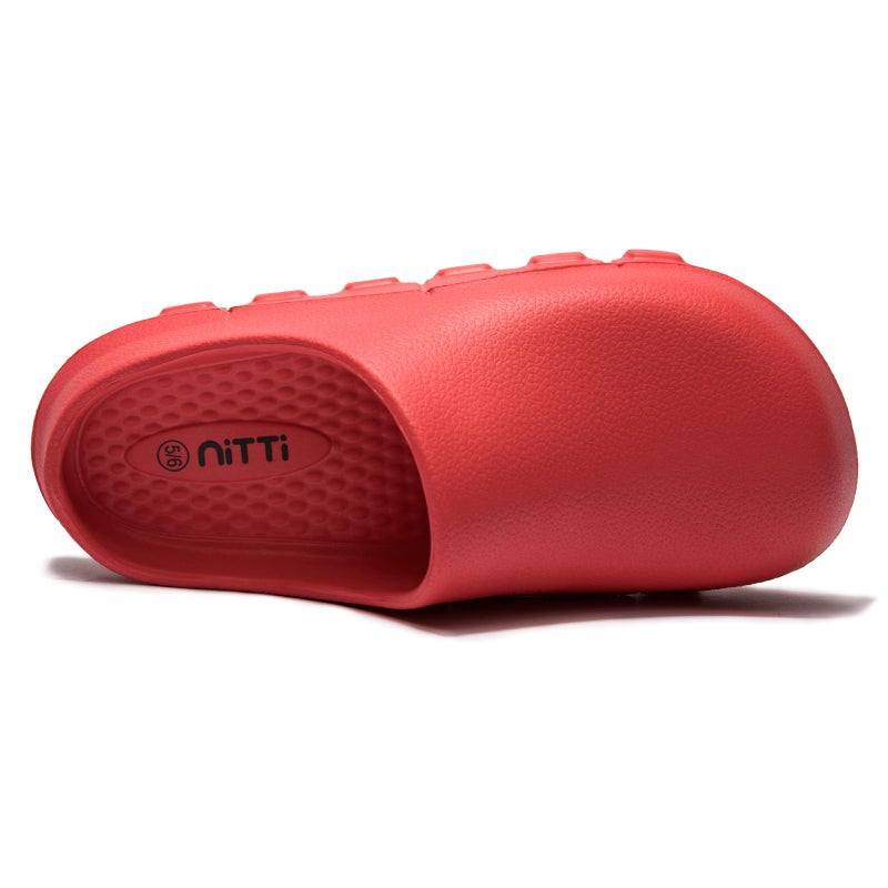 NITTI Women's Arch Support EVA Garden Shoes for Women - Comfort Waterproof Slip-on Outdoor Beach Mules Sandal Ladies Classic Closed Toe Clogs (Red,US 9-10) - Image 2