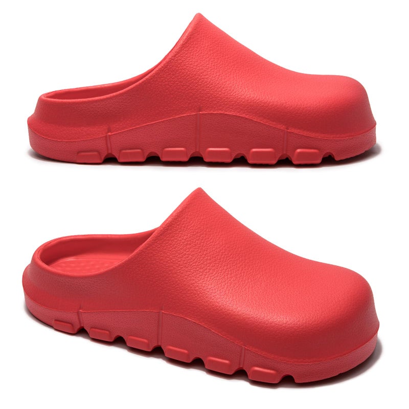 NITTI Women's Arch Support EVA Garden Shoes for Women - Comfort Waterproof Slip-on Outdoor Beach Mules Sandal Ladies Classic Closed Toe Clogs (Red,US 9-10) - Image 4