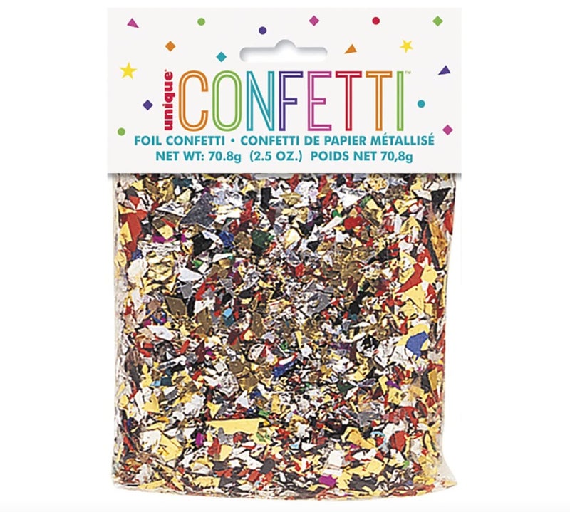 Unique Multicolor Foil Confetti 25oz 1 Pc Vibrant EasytoUse Decorations Premium Party Supply for Weddings Birthdays Events