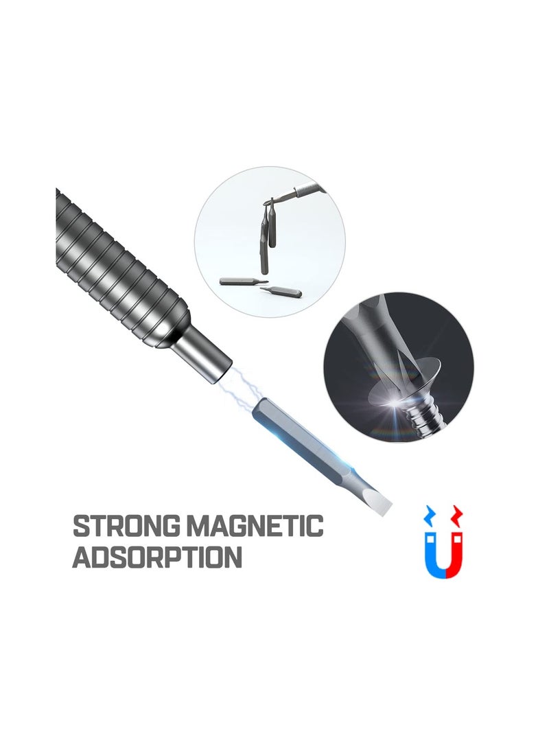 Zikra 31 in 1 Precision Screwdriver Set Mini Screwdriver Kit Repair Tool Kit with 30pcs S2 Steel Bits Screwdriver for Phone Watch Camera - Image 3