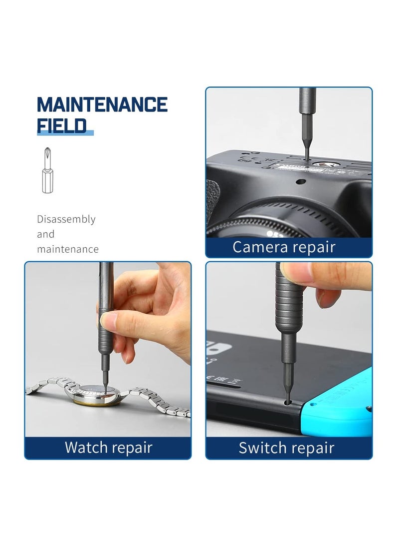 Zikra 31 in 1 Precision Screwdriver Set Mini Screwdriver Kit Repair Tool Kit with 30pcs S2 Steel Bits Screwdriver for Phone Watch Camera - Image 4