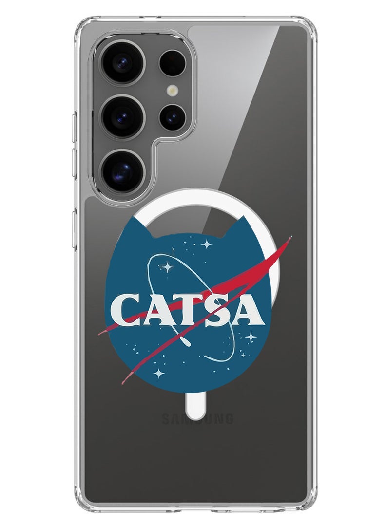 Theodor Magnetic Case for Samsung Galaxy S25 Ultra 6.9-inch Compatible with MagSafe Wireless Charging, Shockproof Phone Bumper Cover Catsa-01 - Image 1