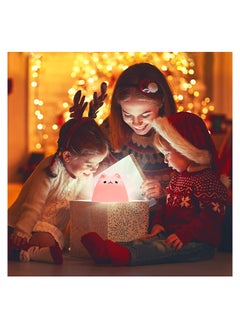 NNEWVANTE LED Cat Night Light, Battery Powered Silicone Cute Cat Nursery Lights with Warm White and 7-Color Breathing Modes for Kids Baby Children (Mini Celebrity Cat)  - Image 2
