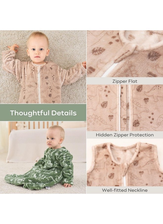 Yoofoss Long Sleeve Fleece Baby Sleep Sack 6-12 Months, 2 Pack TOG 1.5 Baby Wearable Blanket with 2-Way Zipper, Toddler Sleeping Sack, Soft Warm - pzsku/ZCA646D3A72ACA9E576E0Z/45/_/1737031033/66868337-1313-4893-ab31-8206949acbe3