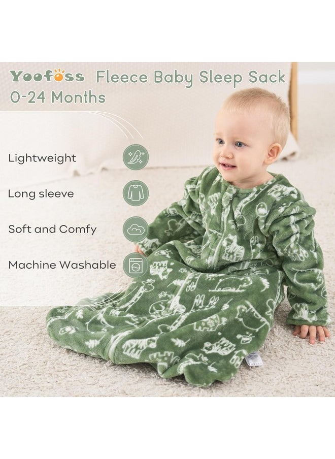 Yoofoss Long Sleeve Fleece Baby Sleep Sack 6-12 Months, 2 Pack TOG 1.5 Baby Wearable Blanket with 2-Way Zipper, Toddler Sleeping Sack, Soft Warm - pzsku/ZCA646D3A72ACA9E576E0Z/45/_/1737031112/83926a48-8dd7-4679-8f9d-c95fae733693