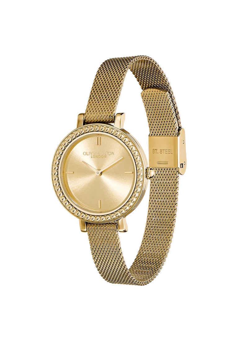 OLIVIA BURTON ROUND ANALOG WOMEN'S LIGHT GOLD CASE WATCH - 24000161 - Image 2
