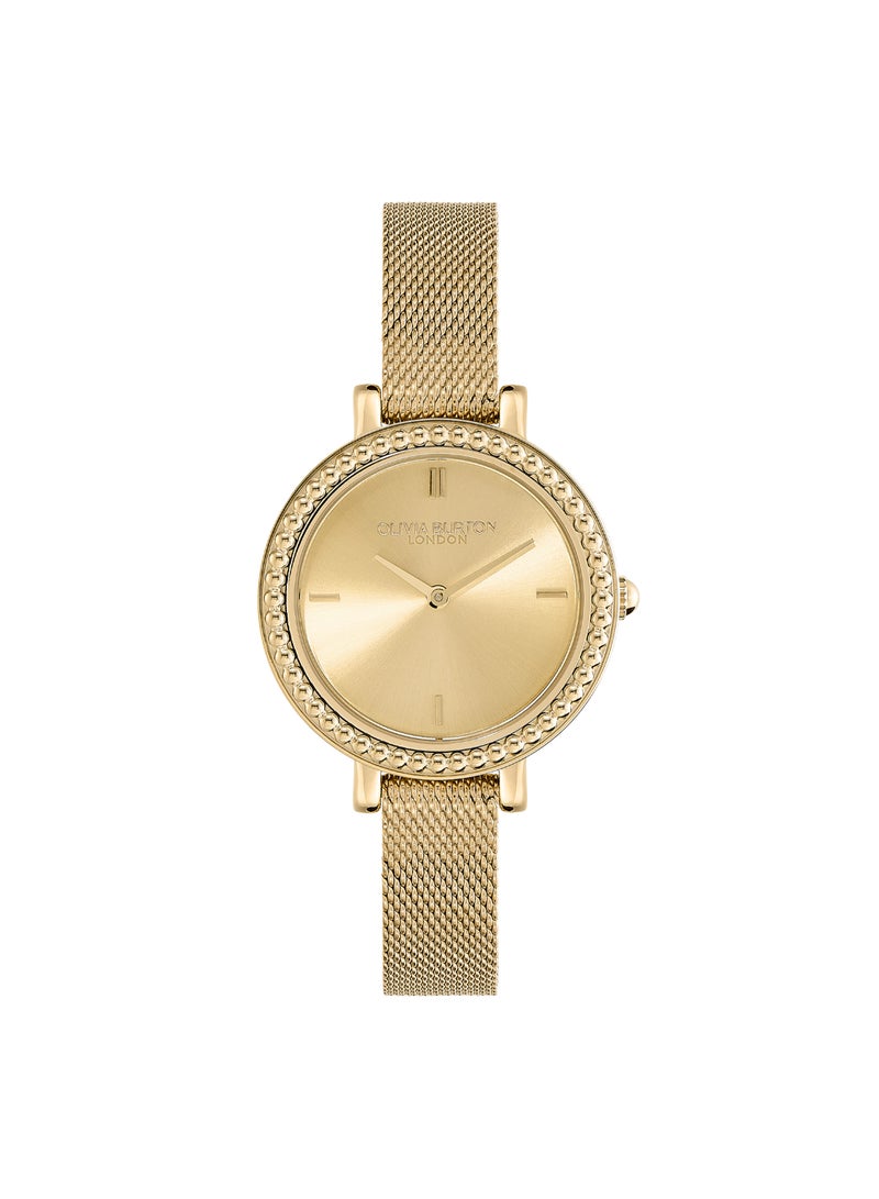 OLIVIA BURTON ROUND ANALOG WOMEN'S LIGHT GOLD CASE WATCH - 24000161 - Image 1