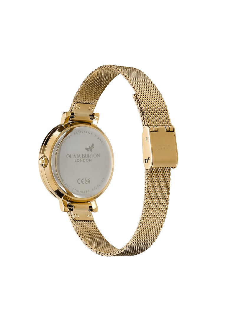 OLIVIA BURTON ROUND ANALOG WOMEN'S LIGHT GOLD CASE WATCH - 24000161 - Image 5