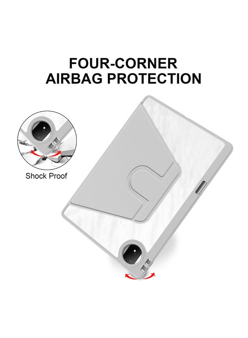 عام واضح عودة حالة متوافق مع الشرف ماجيك باد 2 12.3 بوصة (2024) ، 360 درجة قطب حامل الوجه الذكية غطاء السيارات النوم/ويك حالة ل الشرف ماجيك الوسادة 2 اللوحي - Image 2