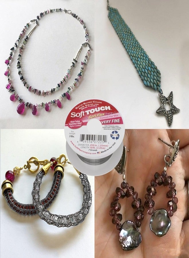 Soft Flex Kink Resistant Beading Wire - Very Fine 0.10 Diameter - Jewelry Making Bead Wire - 10 Ft - Image 3