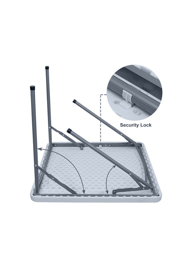 SunBoat Commerce Square Folding Table | HDPE Granite Series - Image 4
