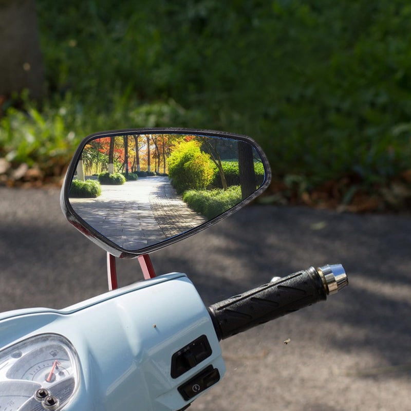 Universal Vintage Style Rotating Side Mirrors Wide Viewing Angle For Motorcycle Scooter ATV - Image 5