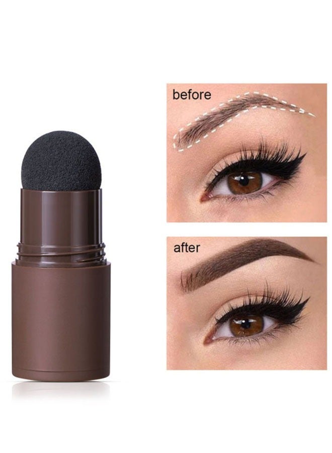 Generic 3-in-1 Professional Makeup Gift Set, For Modify The Hairline, Face Shadows, Draw 10 Kinds of Eyebrow Shapes with The Help of Reusable Eyebrow Stencils(Natural Brown)  - Image 4