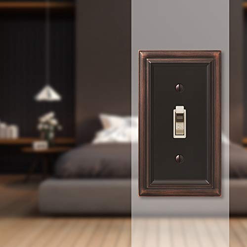 AMERELLE 94TVB Continental Single Toggle Cast Metal Wallplate in Aged Bronze - Image 2