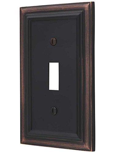 AMERELLE 94TVB Continental Single Toggle Cast Metal Wallplate in Aged Bronze - Image 5